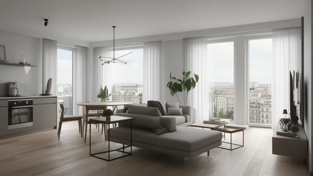 Jak urządzić przestrzeń w nowoczesnym apartamencie w centrum